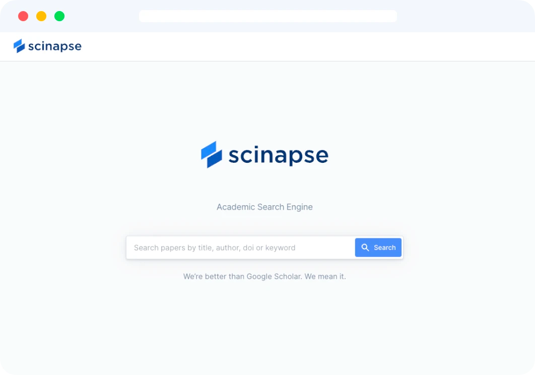 Scinapse main page